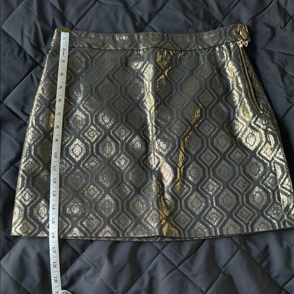 ModCloth Gold Patterned Skirt - Picture 5 of 5